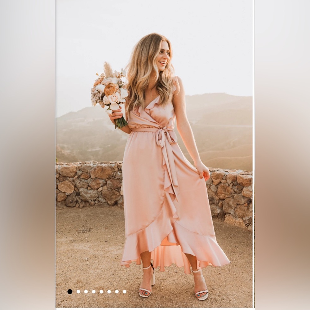Samantha Ruffle Wrap Dress